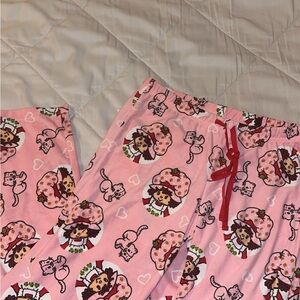 Charming Pink Cartoon Print Women's Pajama Set